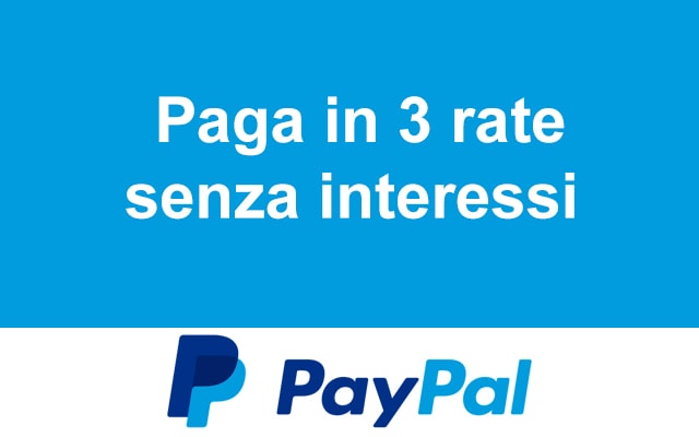 Paypal 3 rate mensili 